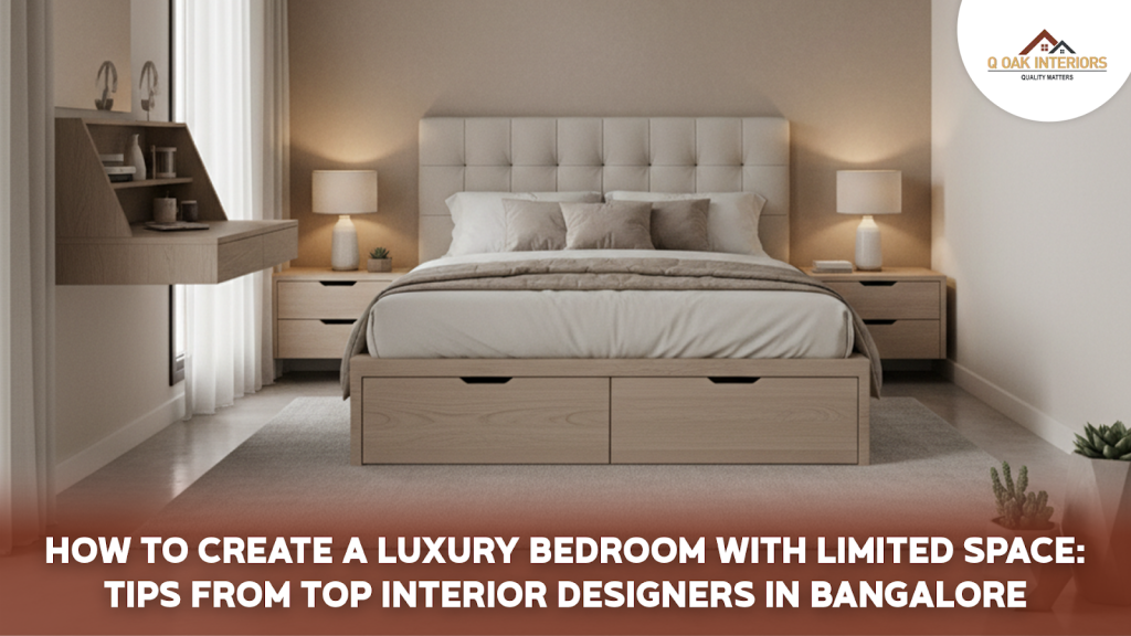 How to Create a Luxury Bedroom with Limited Space: Tips from Top Interior Designers in Bangalore